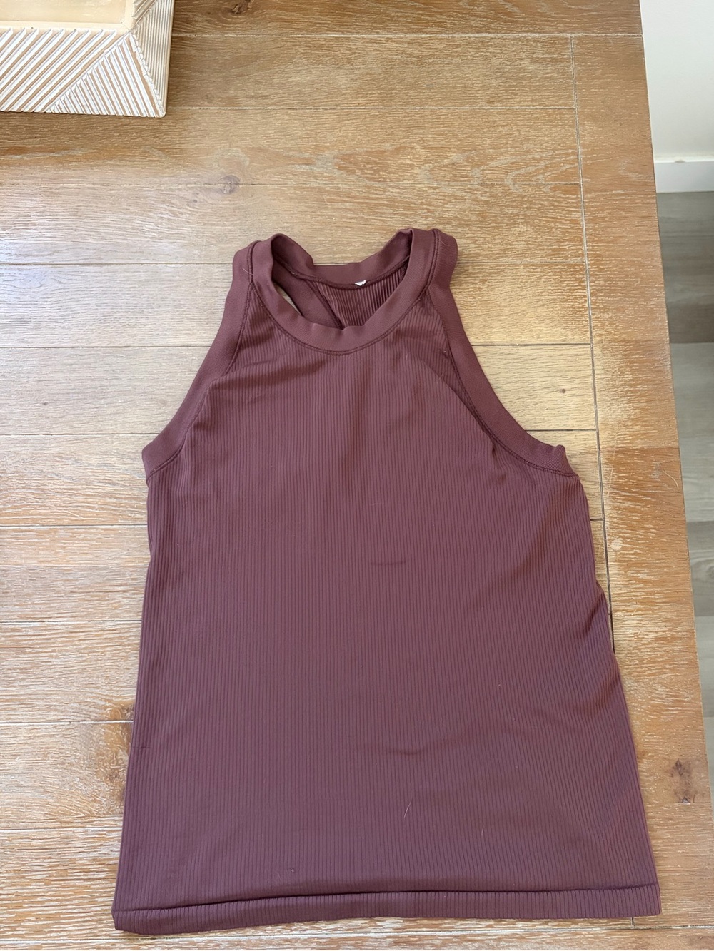 Athleta Women’s Ribbed Tank Top in Brown